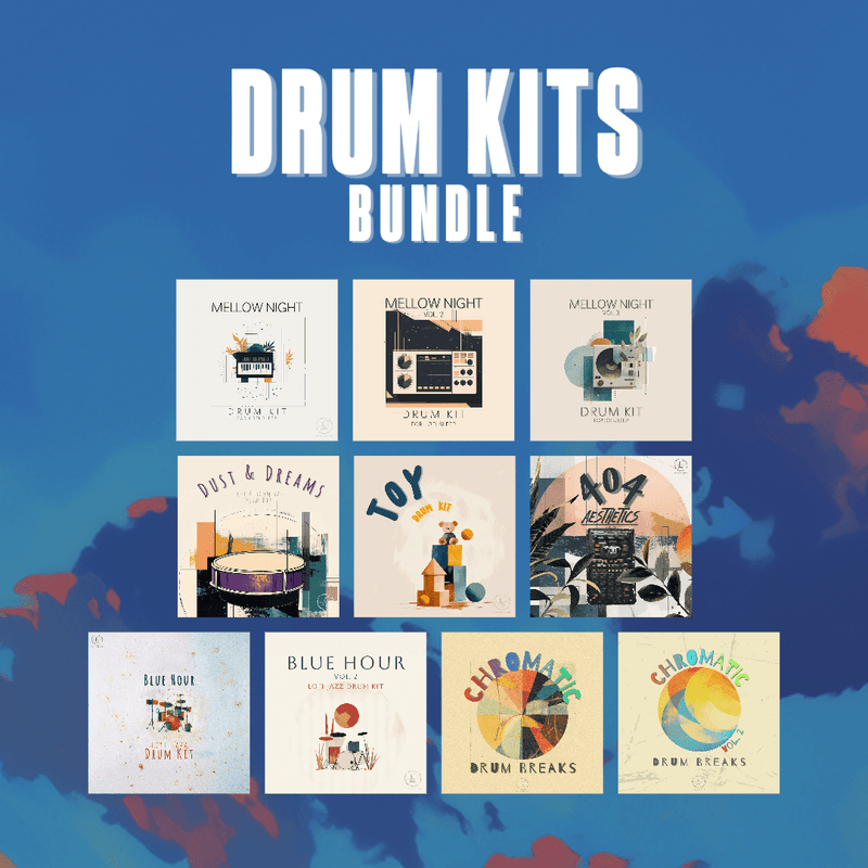 DRUM KITS BUNDLE (10 in 1) - Lofi Sounds