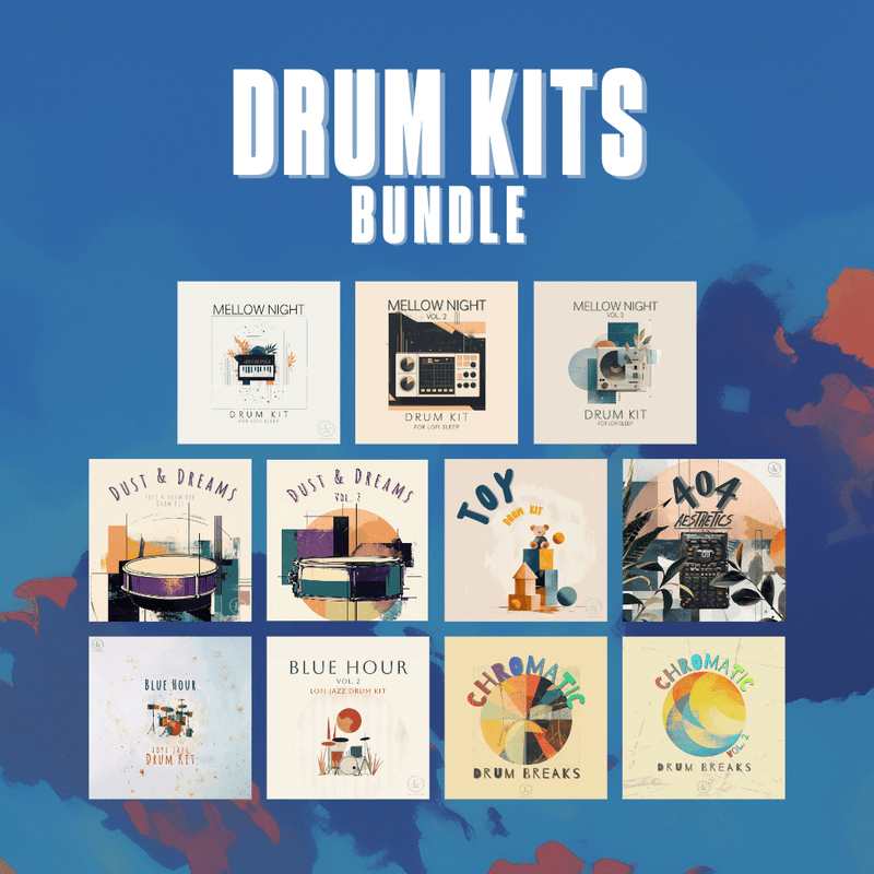 DRUM KITS BUNDLE (11 in 1) - Lofi Sounds