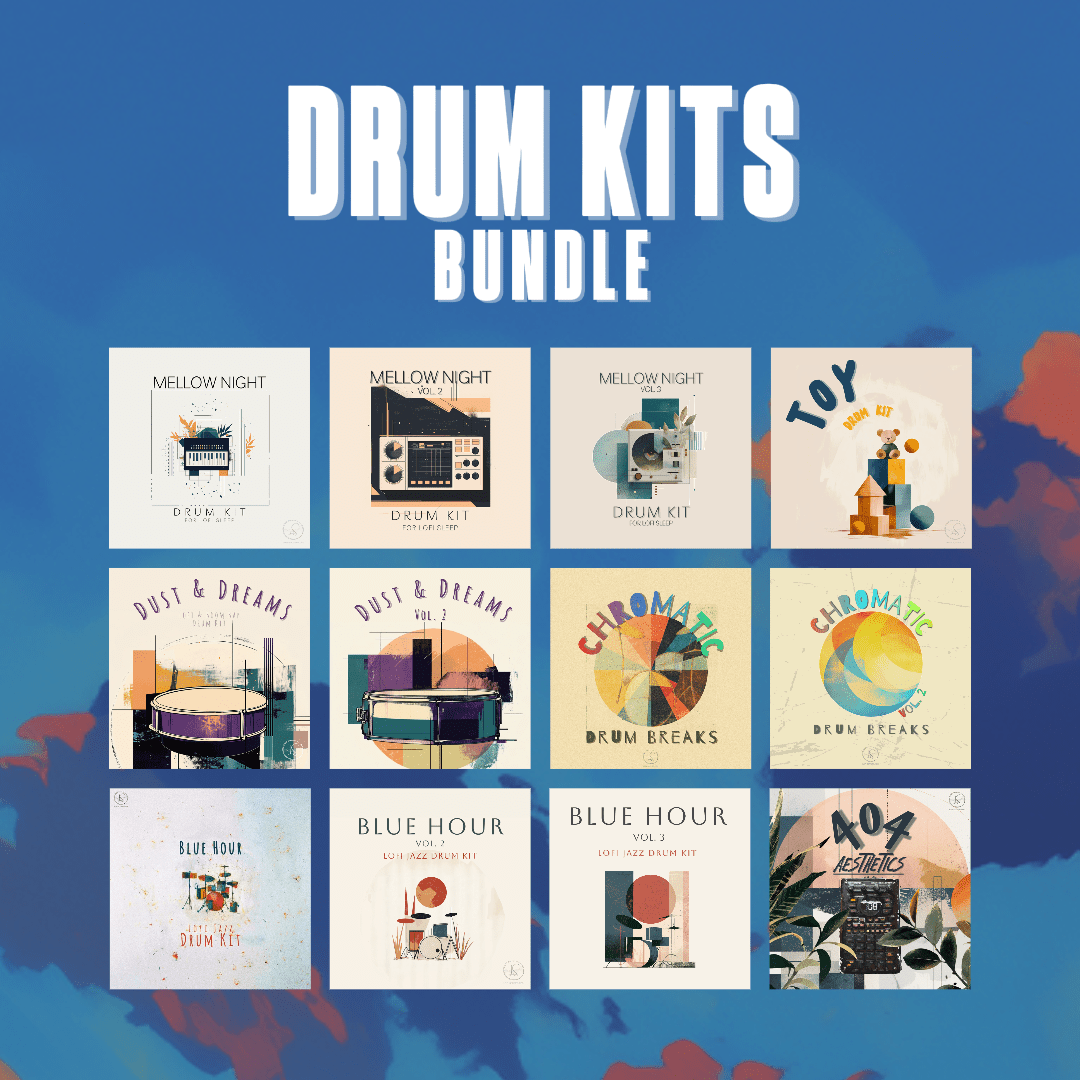 DRUM KITS BUNDLE (12 in 1) - Lofi Sounds